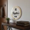 Avatar Decor Personalized Acrylic Name Plate for Home Entrance – Modern 3D Embossed Door Sign, Weatherproof & UV-Resistant Wall Decor for Flat, Villa & Office Customized (Rings of Gold - White)