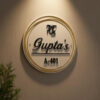 Personalized Acrylic Name Plate for Home Entrance – 3D Embossed