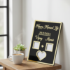 Personalized Acrylic Name Frame with Date – Couple Gift for Anniversary & Wedding