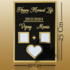 Personalized Acrylic Name Frame with Date – Couple Gift for Anniversary & Wedding
