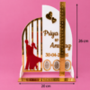 Personalized Acrylic Heart Shape Couple Thumb Gift – Custom Couple Keepsake