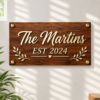 Personalized Wooden Name Plate with 3D Letters – Custom Name Plate
