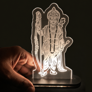 Lord Ram 3D Acrylic LED Night Lamp | Spiritual LED Table Light for Home & Office | Religious Gift & Decorative Lighting