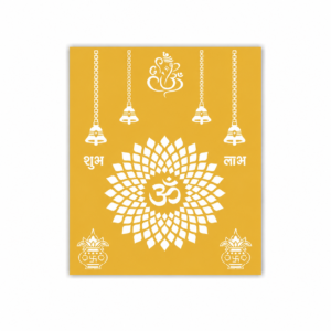 AVATARDECOR Custom Acrylic Om Symbol Wall Art for Pooja Room – Hindu Aum Mandala Decor for Mandir, Home Temple, Yoga, Meditation & Diwali – Spiritual Backdrop for Indian Festival & Prayer Space